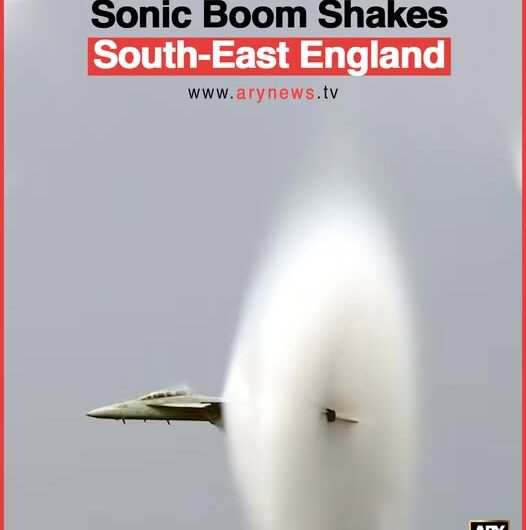 Sonic Boom Shakes South-East England